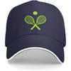 Unisex Love Tennis Baseball Cap Adjustable Tennis Racket Ball Baseball Hat for Unisex Women