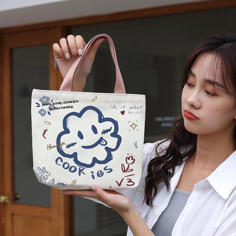 Women Canvas Shoulder Bag Print Ladies Casual Handbag Tote Bag Handbag Small Satchel for Leisure Travel Shopping