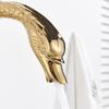 Brass Gold Black Swan Basin Faucet Deck Mounted Bathroom Faucet Hot and Cold Water Mixer Tap Bath Water Faucet Basin Faucet Taps