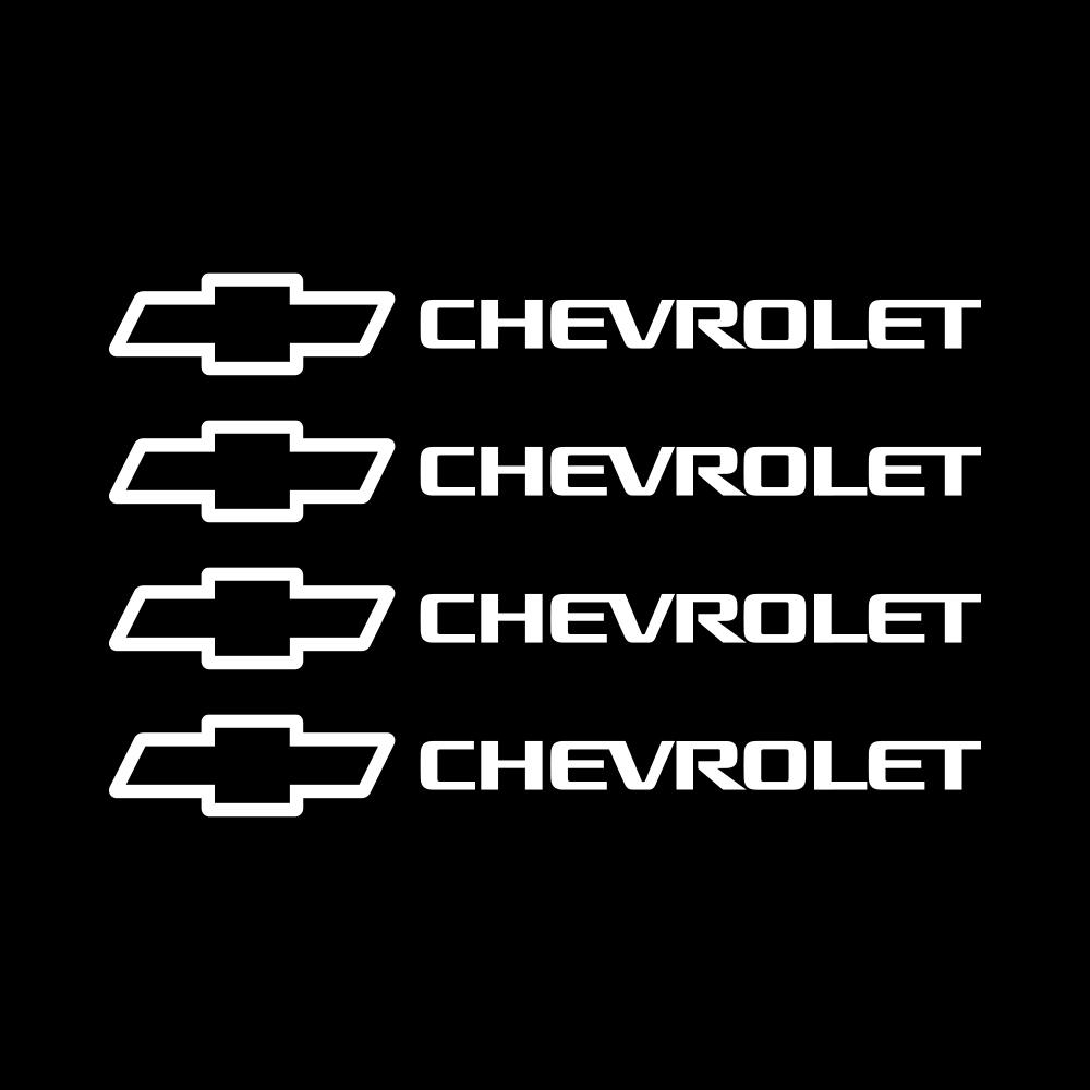 

Для Chevrolet Onix Aveo Orlando Sail Malibu Camaro Colorado Volt 4 шт. Светоотражающие наклейки на диски колес, кузов автомобиля, элементы декора белый