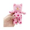 Pink Cute Adorable Polka Dot Plush Cat Keychain Doll Toy For Kids Collectors And