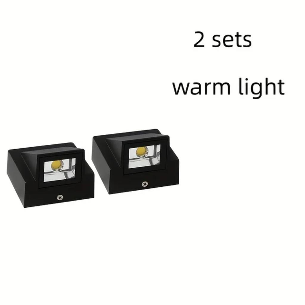 Ny LED Aluminium Vanntett Vegglampe, Moderne Utendørs Veggvasker, 5W Veggmontert Utendørs Sikkerhetsbelysningsarmatur