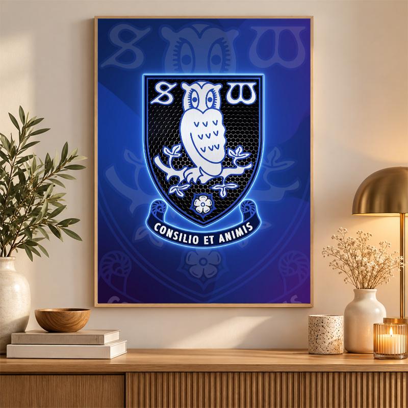 Sheffield Wednesday Football Diamond Painting Kit 5D Full Drill DIY Diamond Mosaic Wall Art Home Decor