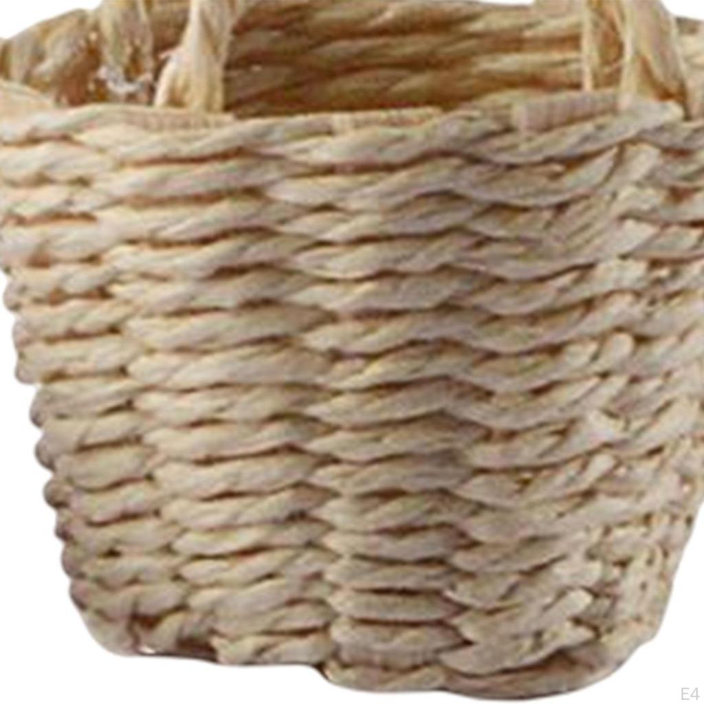 Doll House Storage Basket Furniture Dollhouse Miniature Accessorie for Micro Landscape Children
