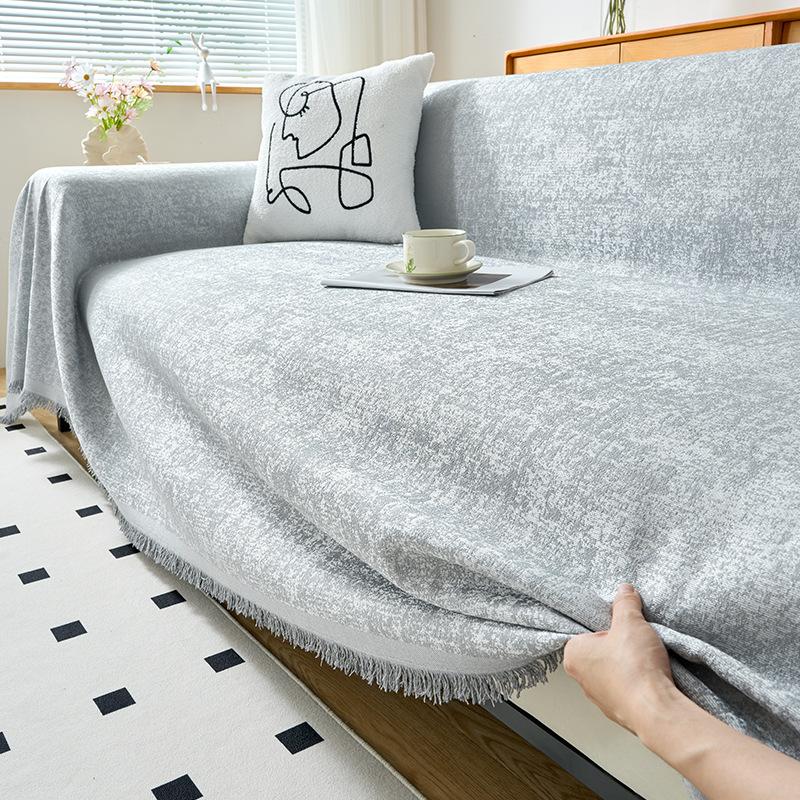 High Sense Chenille Sofa Handtuch Bezug Stoff Four Seasons Universal Sofa Kissenbezug Universal All-Inclusive Bezug Decke