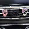 Luxury Rhinestone Car Clip Bling Skull Vent Clips, Diffuser Clip, Shiny Air Freshener Conditioner Decoration, Funny Auto Interior Accessories