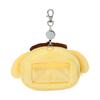 Pass Case and Pouch Pompompurin Polyester Pass Holder with Reel Small Item Storage Recommended for Ages 15 and Up 293831 [Sanrio] Face-shaped Cotton,