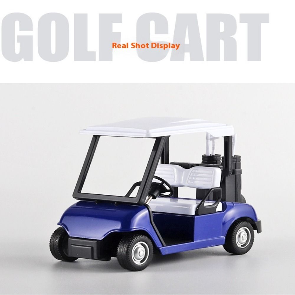 Pull-Back Golf Cart Model Simulation Golf Cart Vehicles Toy Miniature Golf Cart  Children Gift