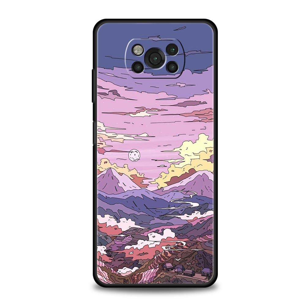 Funda de verano Sky para Phone Case For For Xiaomi Poco X6 X5 Pro X4 X3 NFC F5 Pro F4 F3 GT M5 M4 Pro 5G M3 C51 C50 C55 Cover