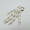 Yousheng Skeleton Hand Keychain, with Hanging Chain 3D Printed Ornament, Movable Joint Design Skull Palm Stress Relief Toy for Halloween