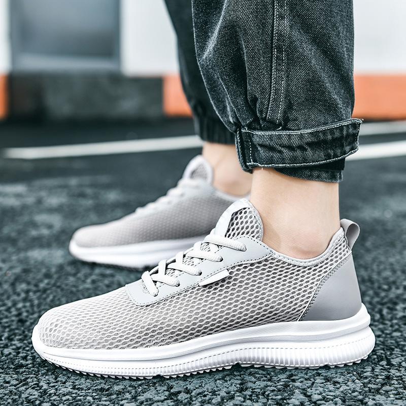 Tide Shoes Sneakers Summer Hollow Casual Fly-woven Men's Casual Shoes Outdoor Running Sub Large Size Lightweight Men's Shoes Autumn