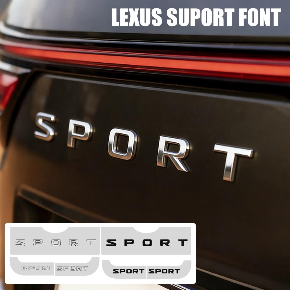 ABS Car Decor Decal SPORT Badge Auto Fender Sticker Sticker Accessories For Lexus CT200H IS300H IS200 IS250 RX350 NX200 GS430 GX