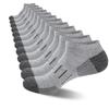 12 Pairs of Men'S Cushioned Short Socks for Sports And Running Performance.