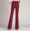SCIONE Lap Pants Trousers Plus Size Bell Bottom Trousers Women's Trousers Straight High-waist Trousers
