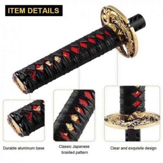 26cm Samurai Sword Shift Knob Shifter Katana Metal Weighted with Adapters