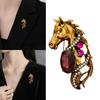 Trendy Horse Head Design Brooch Versatile Accessory Contemporary Badge For Casual Outfits Parties Work Event