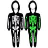 Luminous Halloween Skull Skeleton Child Cosplay Costume Jumpsuits Cloak Party