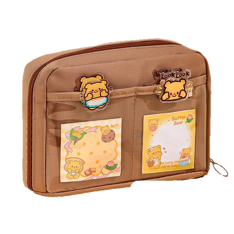 Creamy Bear Large Capacity Pencil Case for Students - 2026 New Style