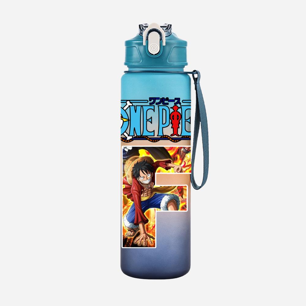 

Anime A-Z English Letter Printed Water Cup Demon Hunters Large Capacity Outdoor Portable Blue Drinking Bottle for Boy Girl Gift