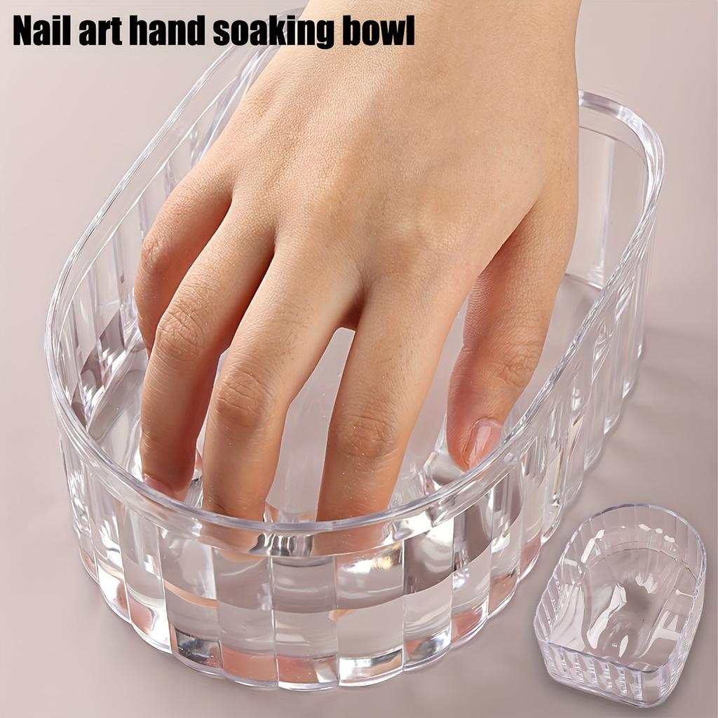 Japanese Styl Manicure Soaking Bowl Professional Polish Care Hand Soaking Bowl Nail Polish Tray Nail Care Tool, Nail Polish Nail Cleaning Tool
