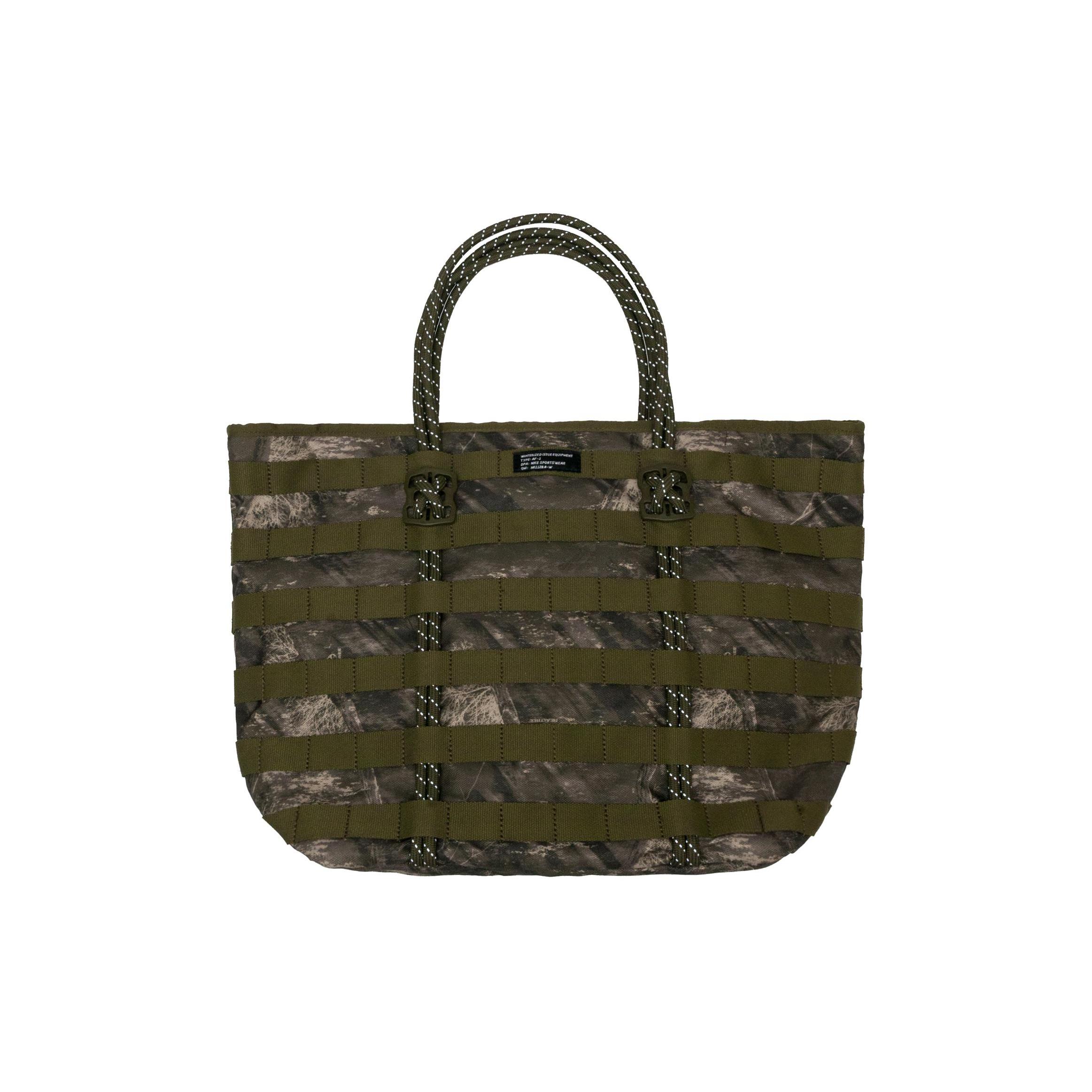 

New Nike Polyester Tote Bag Shopping Bag Handbag Shoulder Bag Regular Unisex Green Camouflage CJ7901-395 49.0*20.1*34.0CM