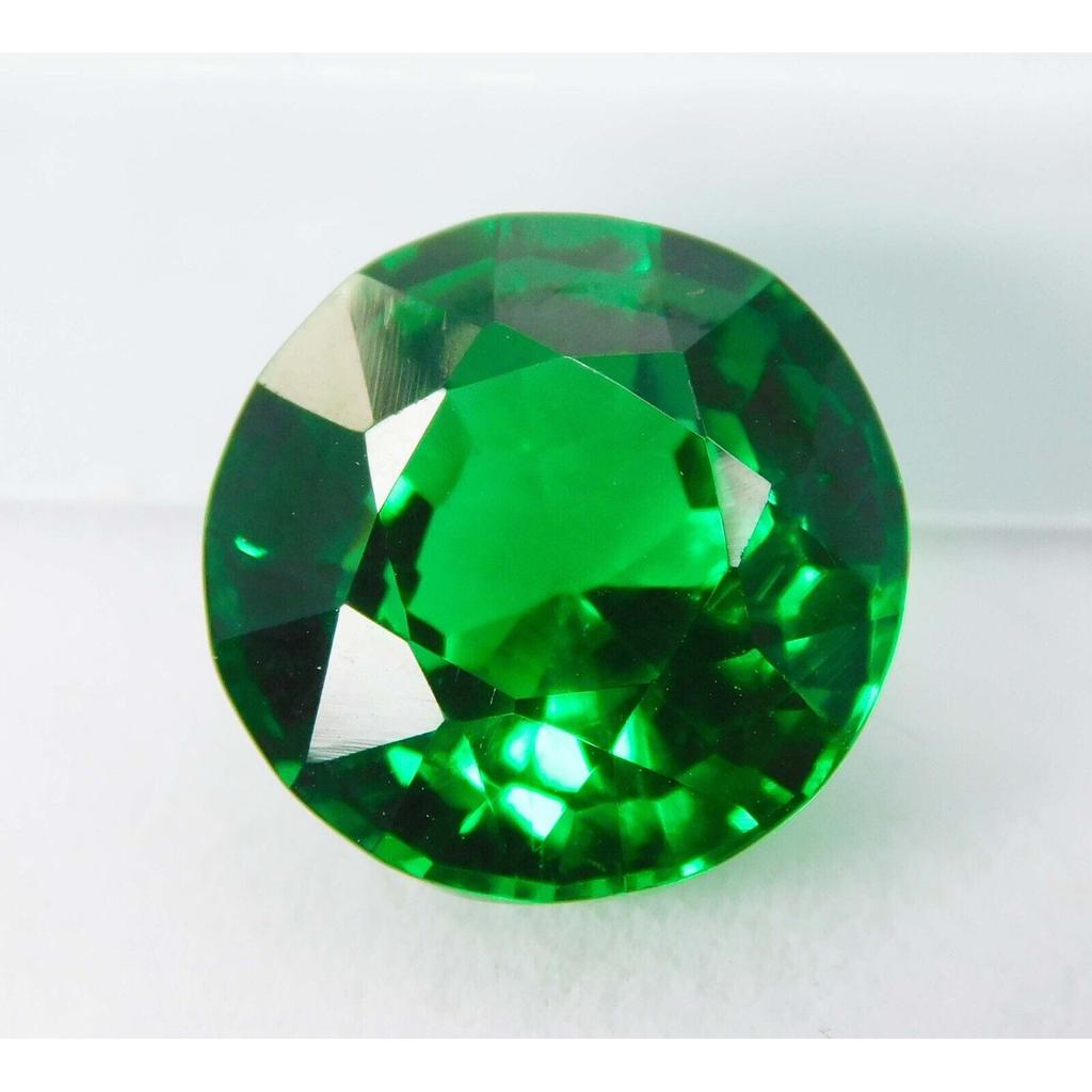 8.56 Ct Natural Tourmaline Green CERTIFIED Round Loose Gemstone Ring Size A-0021s