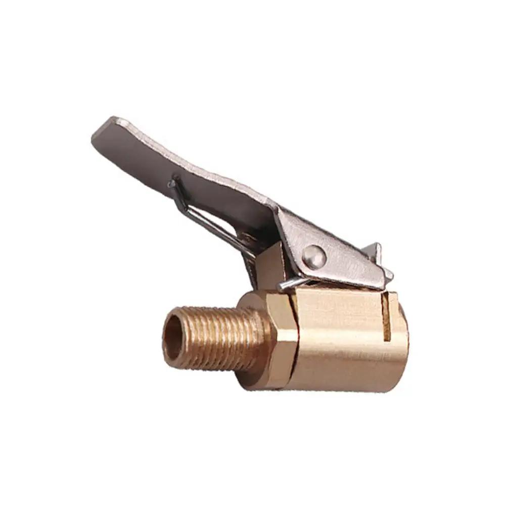 8mm Car Truck Tire Brass Air Inflator Pump Valve Connector Adapter Relief Safety Valve Tyre Wheel Clip-on Tool With L2Z9