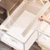 Blanket Box Clear Clothes Storage Organizer With Lid Transparent Space-Saving Stackable Multi-Functional Container Box For