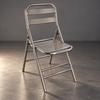 Stainless Steel Folding Chair Portable Seating Long-Lasting for Dining