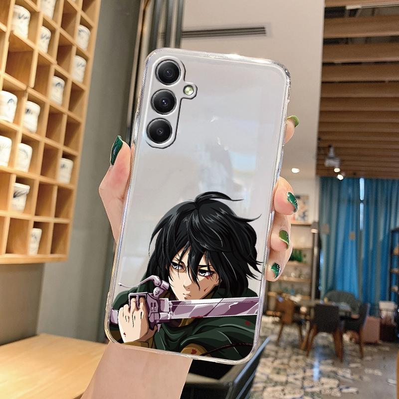 Husă din silicon moale, transparentă, cu modele de desene animate, pentru Samsung A55 M35 S24 Xiaomi Redmi Note 13 Poco C65 iPhone Husă de protecție rezistentă la șocuri