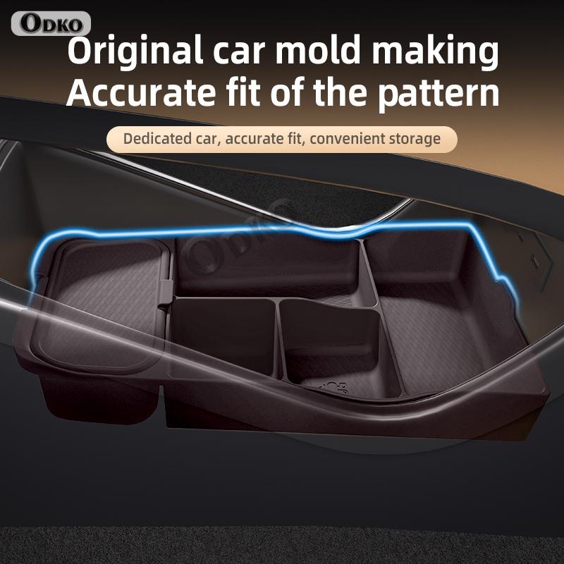 For Denza D9 Silicone Storage Box Center Console under Layer Modification Special Car Interior Accessories Organizer