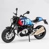 1/12 BMW R NINE T Alloy Retro Sports Motorcycle Model Diecast Metal Street Racing Motorcycle Model Sound and Light Children Toy Gift