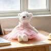 Charming Ballet Tutu Rabbit & Bear Plush Companion Doll for Girls' Sleep Comfort