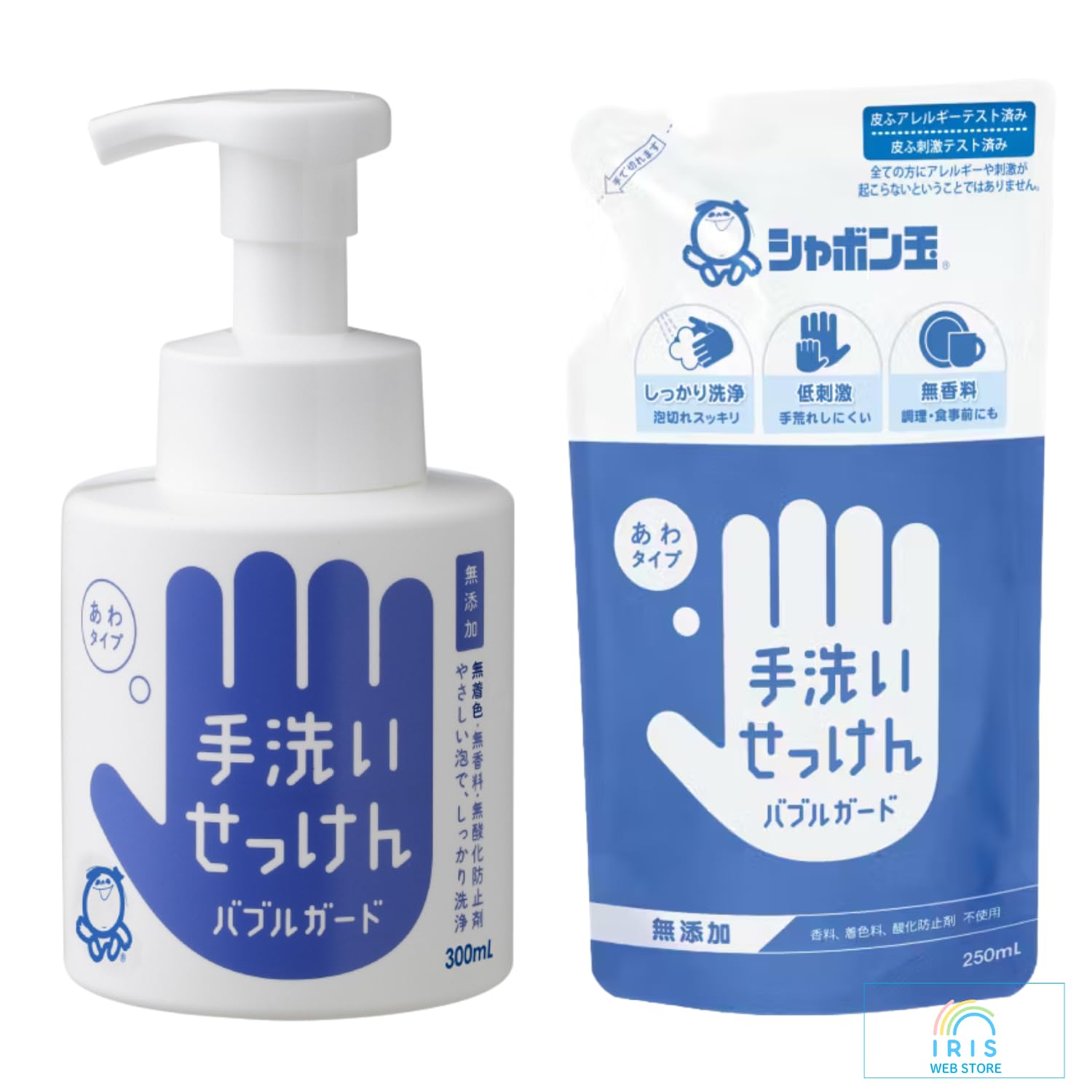 

of 1 Bottle 1 Shabondama Bubble Guard Foam Hand 300ml Bottle x 1 250ml Refill x Contains no antibacterial or synthetic [Set & Refill] Soap, + 1.