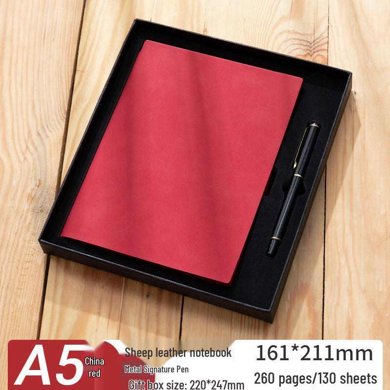 Thickened Sheepskin Business Notebook