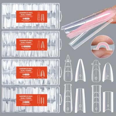 256pcs/box Long False Nail Ballet Press On Nails Tips for Nails Art Artificial Fingernails Diy Tool