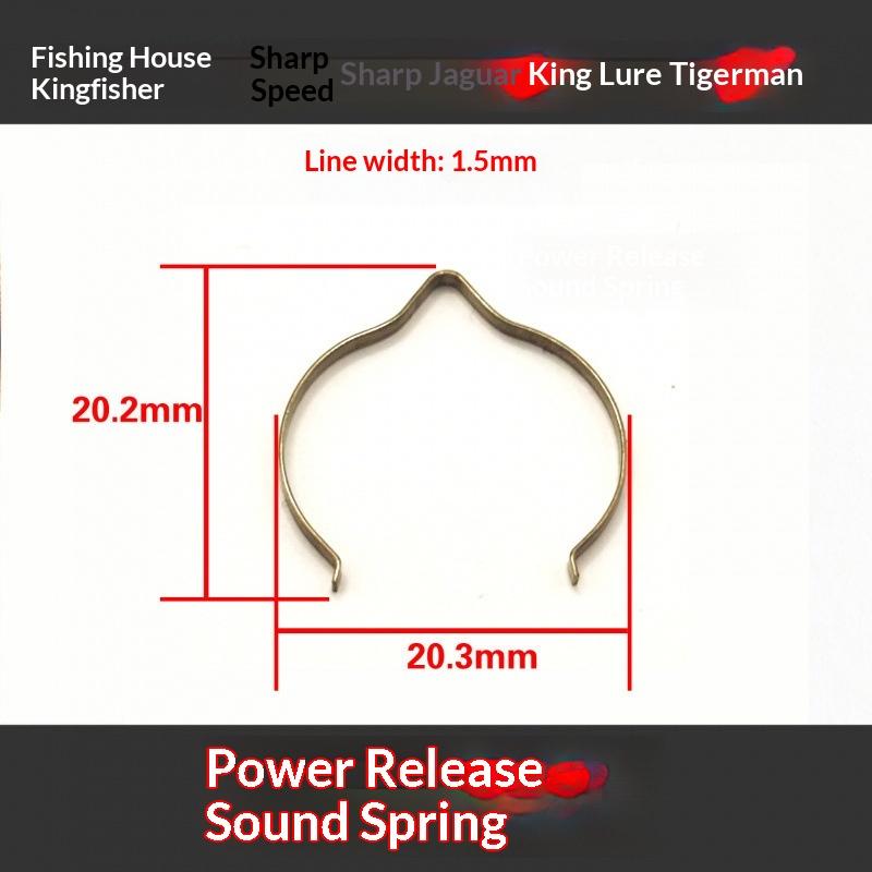 1Pcs Stainless Steel Sound Spring Release Click Hloder Lure Fishing Reel Parts Sound Click Holder For Bearking Fishing Reel