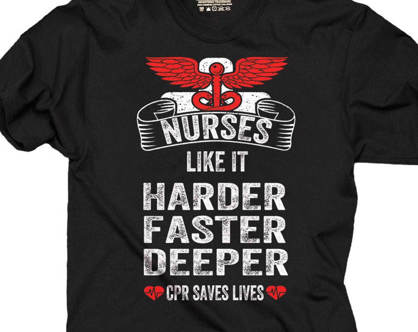 Nurse T-Shirt Funny Nursing Tee Shirt NCLEX RN CPR T-Shirt M