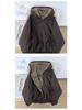 Men's Reversible Fur Parka 2025: Winter Cotton Jacket, Lazy Style, Thickened Outerwear.