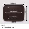Extra Large Non-Slip Rectangular Serving Tray for Restaurants & Hotels