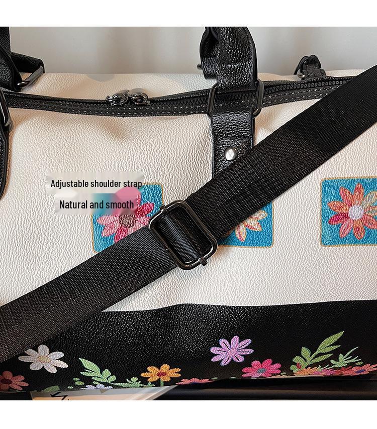 Cross-border Fashion Floral Shoulder Bag 2026 - Large Capacity Travel & Fitness Handbag