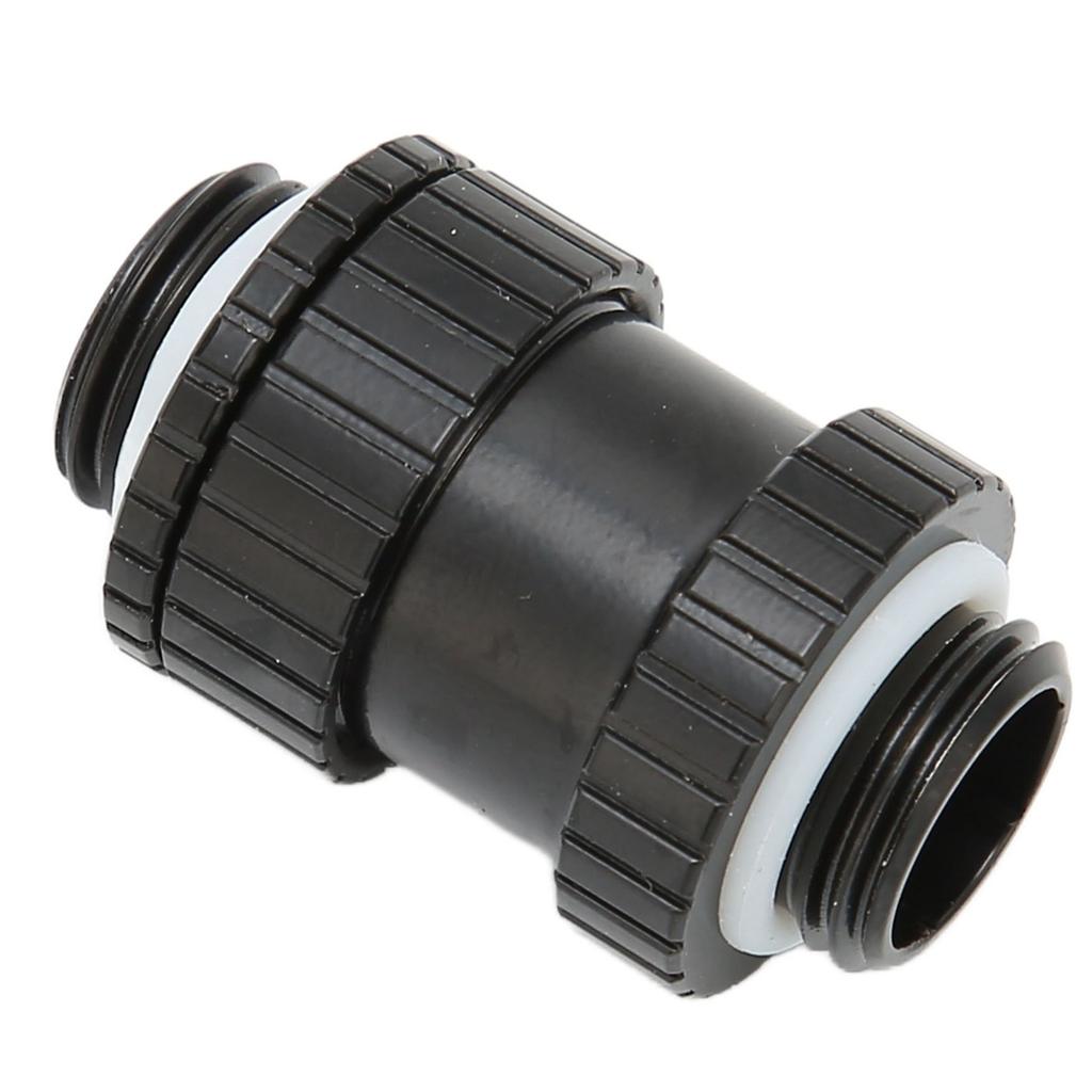 Male zu Male Mikro Verstellbarer Extender G1 4 Gewinde Messing Silikon Hohe Haltbarkeit PC Wasserkühlung ExtenderSchwarz