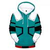 My Hero Academia Midoriya Izuku All Might Costume Cosplay Uniforme Scolastico Boku No Hero Academia Stampa 3D Felpe con Cappuccio Felpe da Uomo
