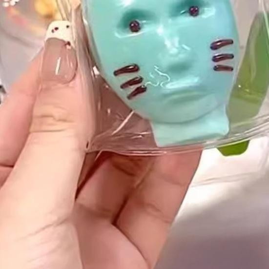 1/2Pcs Aliens Pimple Popping Fidget Toy with Toolkit Reusable Kids Teens Adults Stress Relief Cartoon Male Aliens Face Acne Popping Game