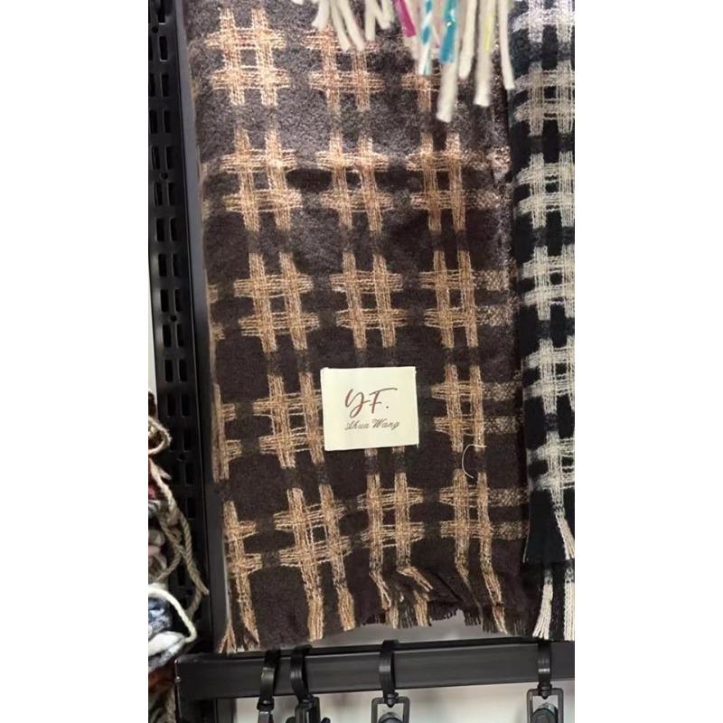 

New High end Warm Simple Versatile Warm Tic Tac Toe Thickened Imitation Cashmere Women s Scarf Neck Scarf for Male and Female Students