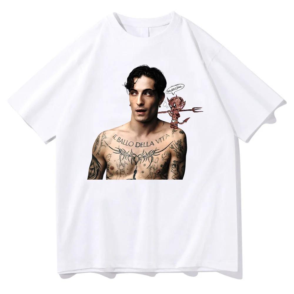 2026 Spring Summer Damiano David VOICES Tshirt Damiano David Mens and Womens Clothing Harajuku Tshirt S