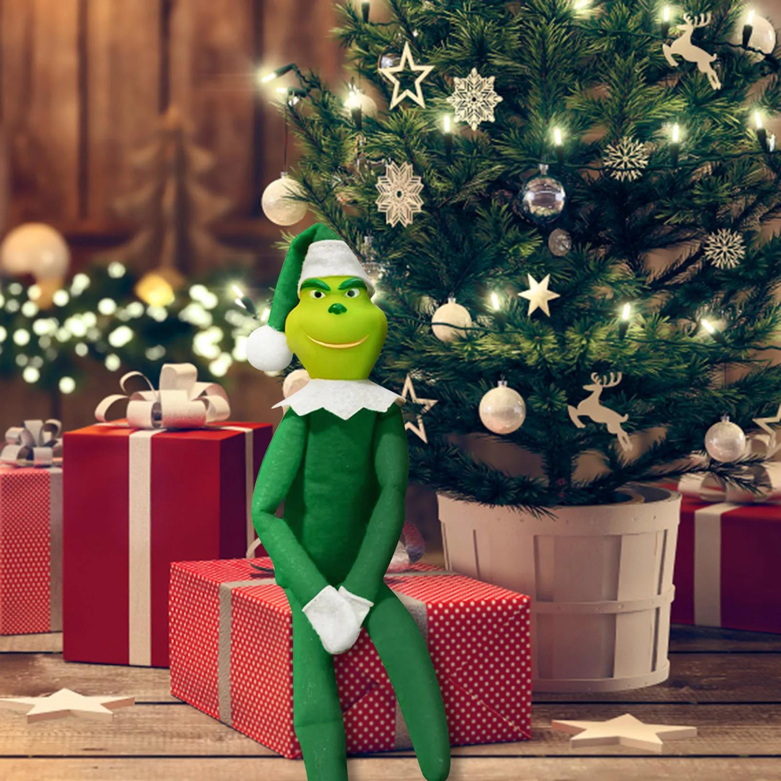 

Різдвяна Мила Лялька Ельф Плюшева Лялька з Ногами Підвіска Прикраса на Різдвяну Ялинку Подарунок Новорічні Подарунки Різдвяна Вечірка Декор для Дому One Size зелений