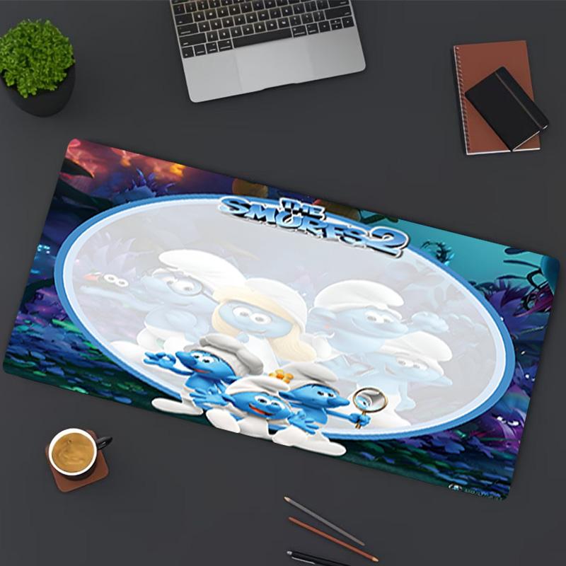 Blue Smurfs Print Mouse Pad, for Keyboard Pad Laptop PC Mat for Office Home Use, Desk Decor, Perfect Birthday Gift for Gamers