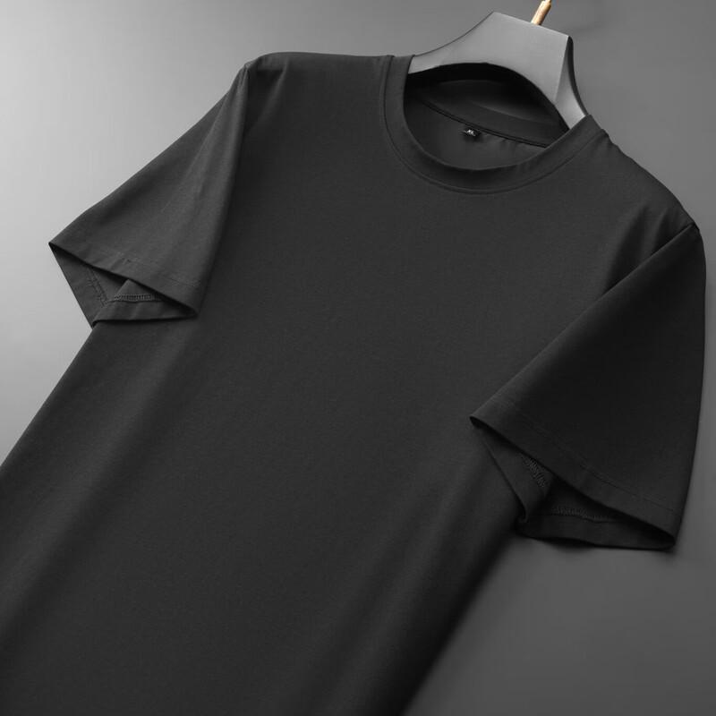 Dibenze Men's Plus Size Round Neck Cool Touch T-Shirt