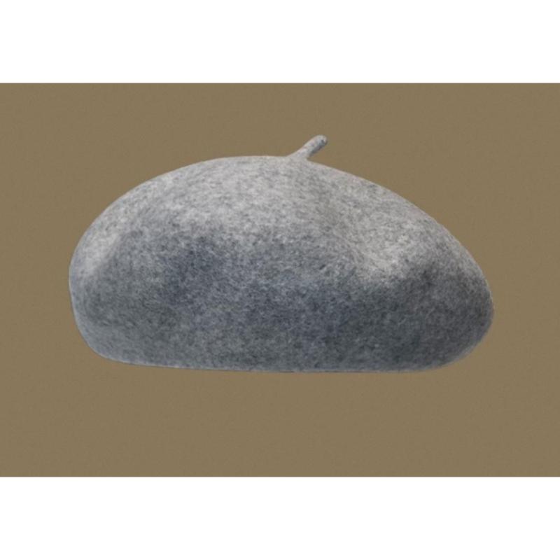 Autumn And Winter Korean Version Of High-Quality Woolen Painter Hat Women'S Cloud Hat Adjustable Versatile Three-Dimensional Wool Beret